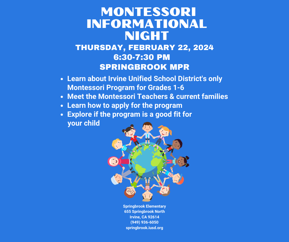 Montessori Information Night Flyer