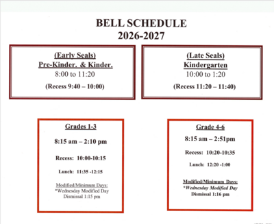 Bell Schedule